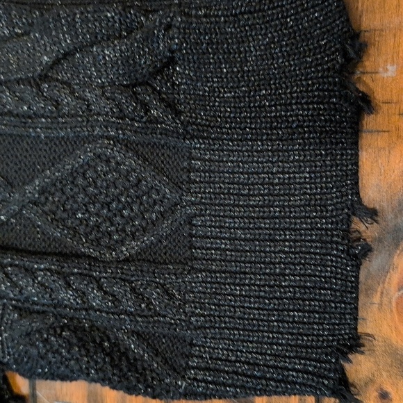 RtA Serge Metallic Cable Knit Cardigan Gretta Luxe - Picture 3 of 8